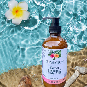 Products: Hydrating Sweet Summer Body Milk SUNSATION Sanflora Wellbeing