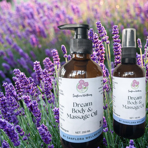 DREAM Body & Massage Oil, relaxing & calming Sanflora Wellbeing