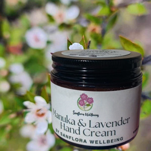 NZ Manuka & Lavender Hand Cream Sanflora Wellbeing