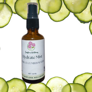 Products: Hydrate Mist Aroma Spray, Rejuvenating and Toning Sanflora Wellbeing