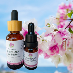 Products: Bloom Q10 Face Serum, for mature skin Sanflora Wellbeing