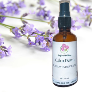 Products: Calm Down Aroma Spray, soothing & tranquillising Sanflora Wellbeing