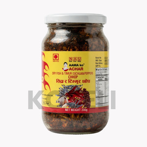 Products: Aama Ko Timmur and Dry Fish Pickle