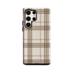 Brown and Pink Checkerboard – Samsung Case