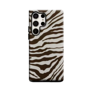 Brown and White Zebra Stripes – Samsung Case