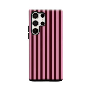 Products: Pink & Burgundy Vertical Stripes – Samsung Case
