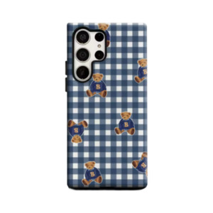 Products: Plaid Teddy Charm – Samsung Case