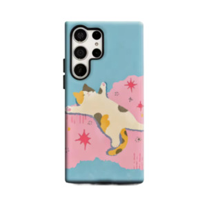 Flux: Lazy Calico Cat Stretch – Samsung Case
