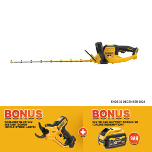 Dewalt DCMHT573N-XE 54V XR FLEXVOLT HEDGE TRIMMER BARE – K Power Tools NZ