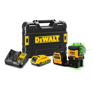 Products: DeWalt DCE089D1G18-XE 18V 2.0Ah Li-ion Cordless 3 x 360° Green Beam MultiLine Laser Kit – K Power Tools NZ