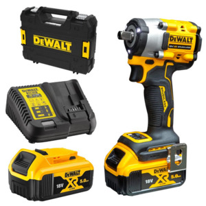 Products: DeWalt DCF922P2T-XE 18V 5.0Ah XR Li-ion Cordless Brushless 1/2″ Pin Detent Impact Wrench Combo Kit – K Power Tools NZ