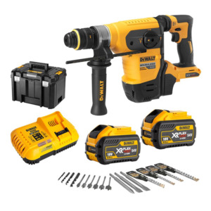 Products: DeWalt DCH417X2-XE 54V 9.0Ah FlexVolt XR Li-Ion Cordless Brushless SDS Plus Rotary Hammer Combo Kit – K Power Tools NZ