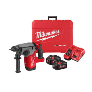Products: Milwaukee M18FH-602C M18 FUEL™ 26MM SDS PLUS ROTARY HAMMER KIT – K Power Tools NZ