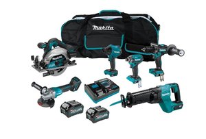 Makita – DK0204G601 – 40V Max XGT Brushless 6-Pc.Combo (4.0Ah) Kit – K Power Tools NZ