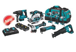 Makita – DLX8058TX1 – 18V LXT Brushless 8 Piece Kit – K Power Tools NZ