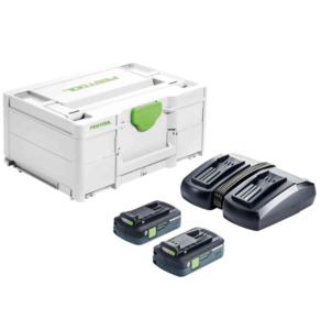 Products: Festool 577106 ENERGY SET SYS 18V 2×4.0/TCL6 DUO – K Power Tools NZ