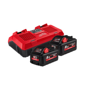 Products: Milwaukee M18HOSPD802B M18™ REDLITHIUM™-ION HIGH OUTPUT™ 8.0AH DUAL BAY STARTER PACK – K Power Tools NZ
