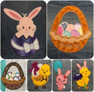 Products: Easter Cuties Applique - Machine Embroidery Catalogue Kreative Kiwi