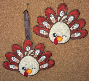 Products: In the hoop Turkey Coaster