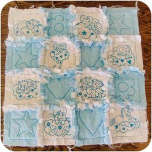 Products: Little Dreamers Redwork Applique Machine Embroidery Design