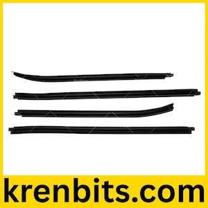 4x Window Moulding Trim Weather Strip Suitable For HILUX SR5 Double Cab 05-15