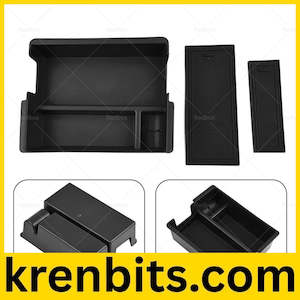 Black Center Console Armrest Storage Box Tray Suitable for Isuzu D-Max DMAX