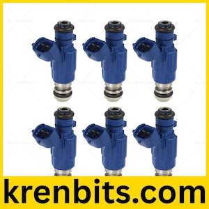 6PCS Fuel Injector Suitable For Nissan Patrol Y61 TB48DE RB25DET 16600-AA500