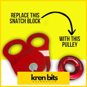 Rockarmor Bullbars: Rockarmor-18T Soft Shackle/Synthetic Rope Pulley