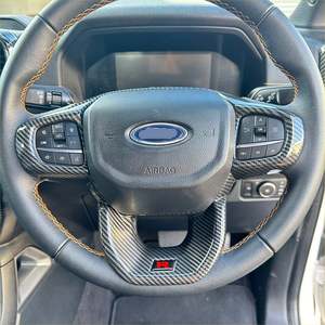 Ford Ranger Next Gen: Carbon Fiber Interior Steering Wheel Trim Cover for Ford Ranger 2022+