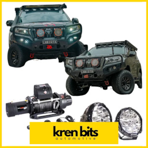 Rockarmor Gt Hoop Bullbar Combo Pack - Toyota Prado 150 2017+