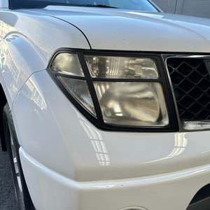 Lights: Headlight Covers Nissan Navara D40 2005-2015 Matte Black Thai model