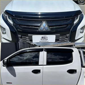 Mitsubishi Triton Mr: Monsoon and Bonnet Guard Aftermarket Style Mitsubishi Triton 2019-2023