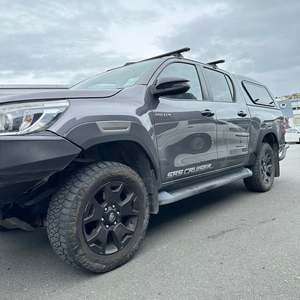 Fender Flares: Fender Flare Toyota Hilux 2015-2020 OEM Style with Grey layer Surface