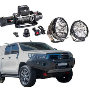 Rockarmor Gt Hoopless Steel Bullbar Combo - Toyota Hilux N80 Bullbar