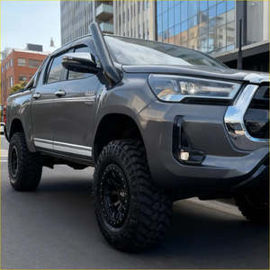 Snorkel: Snorkel Toyota Hilux Revo 2015+ Black Stainless Steel