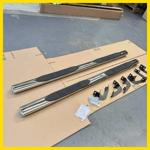 Running Board 4 inch Oval Tube Stainless Steel Navara 2015-2025