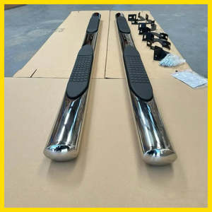 Running Board 4 inch Oval Tube Stainless Steel BT50 12-20 Double Cab