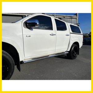 Running Board 4 inch Oval Tube Stainless Steel D-Max 2012-2020 Double