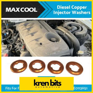 Injectors: 4 x Diesel Copper Injector Washers Fits For Ford PJ or PK Ranger