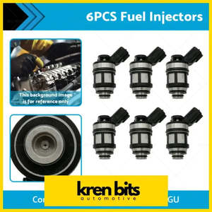 6PCS Fuel Injectors Suitable for Nissan Patrol GU Y61 4.5L 1997-2001
