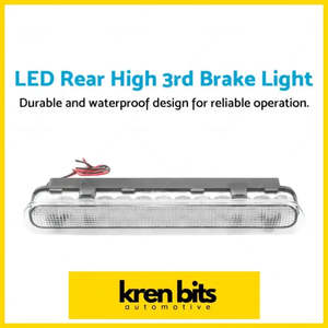 Lights: 1x LED Rear High 3rd Brake Light Clear Suitable For Toyota Hilux VIGO