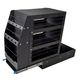 4WD 300mm Ute Canopy Slide Out Pantry Black Pull Out Aluminium