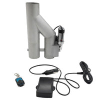 Exhaust Pro: Y Steel Double Cut Off Pipe 2.5 Inch Electric Exhaust Downpipe Double Valve Kit
