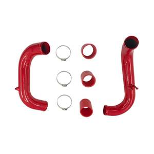 Cooling Heating: Fit For Nissan Navara D40 2.5L 140Kw YD25DDTi Engine Spain Built Only 2010-2014 Intercooler Piping Kit With Joints & Clamps Red