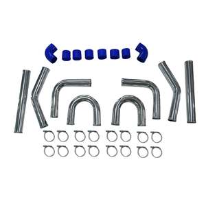 3Inch 76mm 3" Universal Turbo Intercooler Piping Pipe Kit Aluminum Fit For All T&hellip;