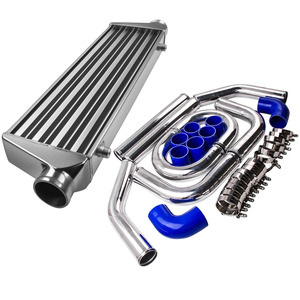 Cooling Heating: 2.5" Universal Pipe Kit & Front Mount Intercooler 27x7x2.5 Core Tube & Fin New