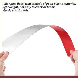 8 Pcs Car Door Pillar Window Trim for Toyota Prado (2003-2009) Silver