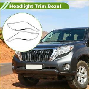 Car Front Left Right Headlight Trim Bezel for Toyota Prado FJ150