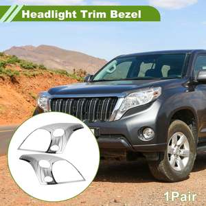 Car Front Left Right Headlight Trim Bezel for Toyota Prado FJ120 (2003-2009)