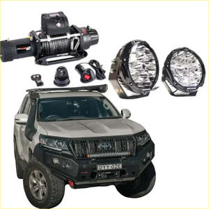 Rockarmor Gt Steel Hoopless Bullbar Combo - Toyota Prado 150